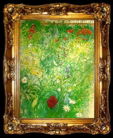 framed  Carl Larsson blommor-sommarblommor, ta009-2
